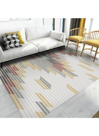 Modern Style Geometry Printed Soft Anti-Slip Carpet Multicolour 120x160cm