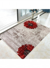 Vintage Style Floral Print Anti-Slip Fashion Carpet Multicolour 120x160cm