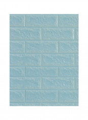 1 Piece Brick Shaped 3D Wall Sticker Blue 60 X 90cm