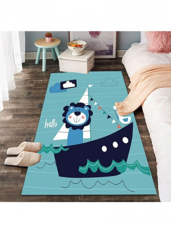 3D Cartoon Printed Rug Blue 120x160cm