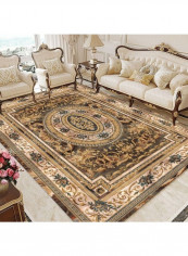 Bohemia Style Anti-Skidding Floor Rug Brown/Gold/Beige 120x160cm