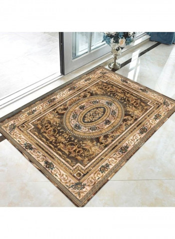Bohemia Style Anti-Skidding Floor Rug Brown/Gold/Beige 120x160cm