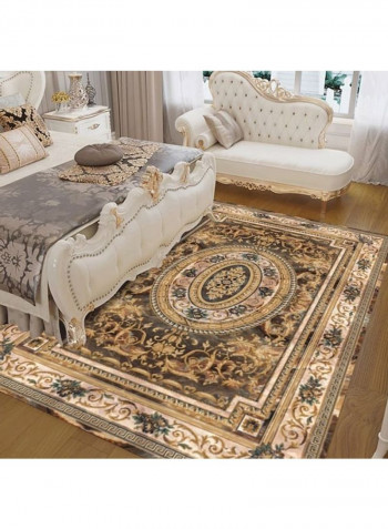 Bohemia Style Anti-Skidding Floor Rug Brown/Gold/Beige 120x160cm