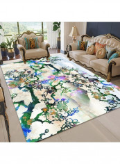 Colorful Tree Branch Pattern Soft Rug Multicolour 120 x 160cm