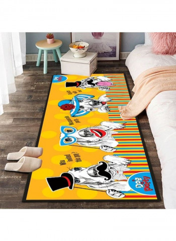 Cartoon Lovely Animals Patterned Rectangle Floor Rug Multicolour 120x160cm