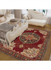 Retro Style Rectangle Shaped Soft Floor Rug Multicolour 120x160cm