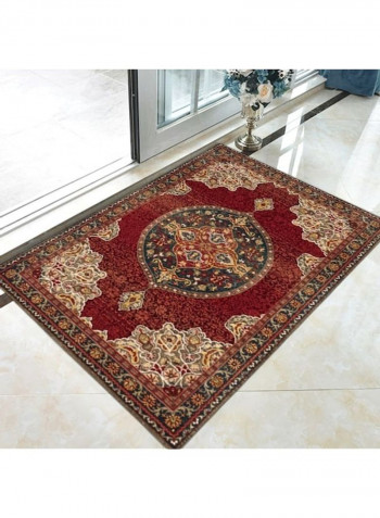 Retro Style Rectangle Shaped Soft Floor Rug Multicolour 120x160cm