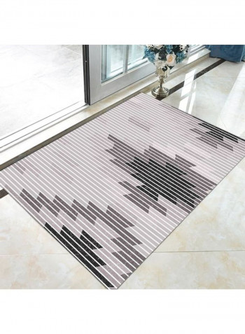 Modern Style Abstract Print Anti-Slip Fashion Carpet Grey/White 120x160cm