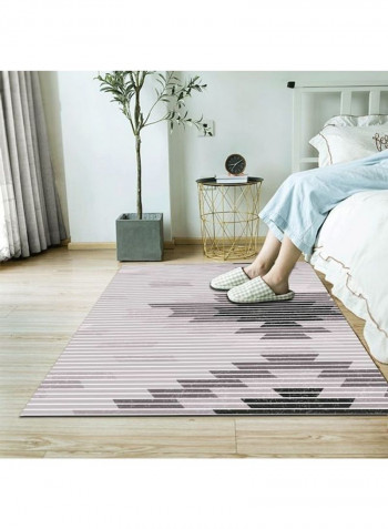 Modern Style Abstract Print Anti-Slip Fashion Carpet Grey/White 120x160cm