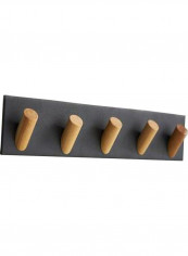 1-Piece Nordic Creative Punch-free Door Hooks Black 60 x 90cm