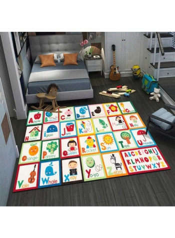 Cartoon Pattern Rectangle Rug Multicolour 120x160cm