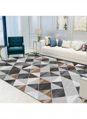 Simple Modern Geometry Living Room Carpet Multicolour 120x160cm