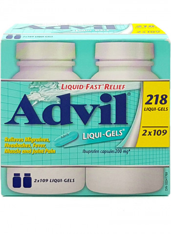 2-Pack Liqui-Gels Ibuprofen Capsules