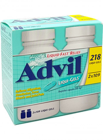 2-Pack Liqui-Gels Ibuprofen Capsules