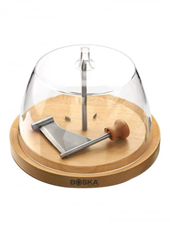 European Beech Wood Cheese Curler Beige/Clear