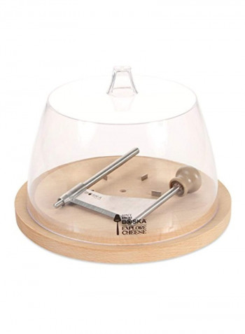 European Beech Wood Cheese Curler Beige/Clear