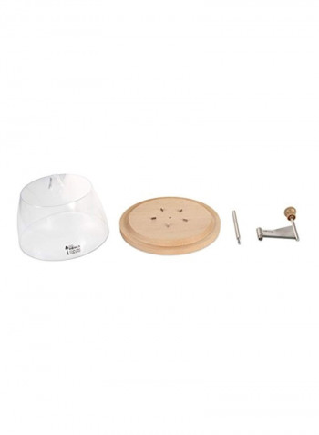 European Beech Wood Cheese Curler Beige/Clear