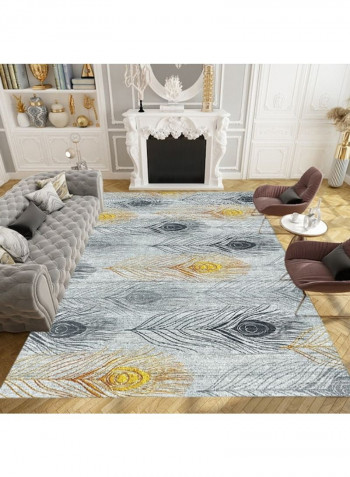 Modern Persian Style Plant Print Living Room Rug Multicolour 120x160cm