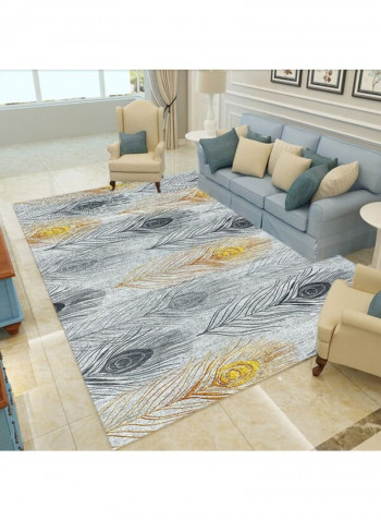 Modern Persian Style Plant Print Living Room Rug Multicolour 120x160cm