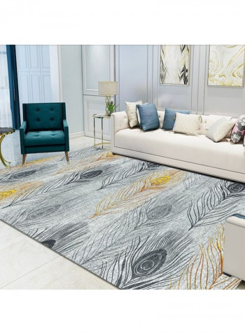 Modern Persian Style Plant Print Living Room Rug Multicolour 120x160cm