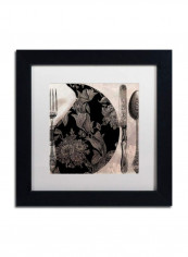 Victorian Table I Framed Wall Art Multicolour 11 x 11inch