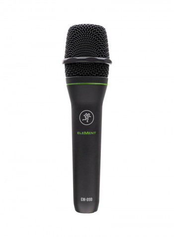 Dynamic Vocal Microphone With XLR 3 Meter Cable EM-89D Black