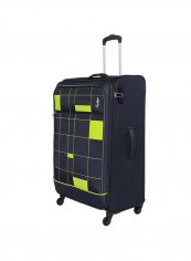 Headline Softside Medium Check in Luggage Trolley Blue