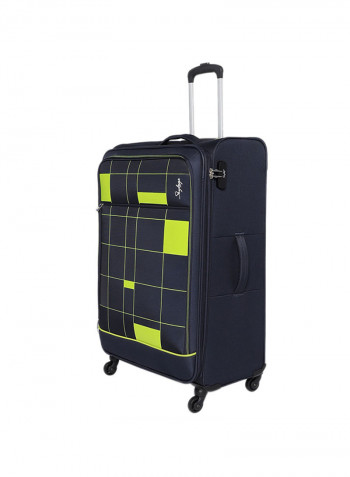 Headline Softside Medium Check in Luggage Trolley Blue