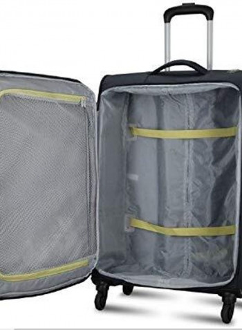 Headline Softside Medium Check in Luggage Trolley Blue