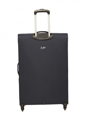 Headline Softside Medium Check in Luggage Trolley Blue