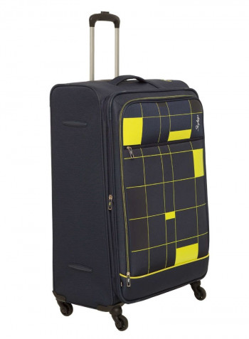 Headline Softside Medium Check in Luggage Trolley Blue