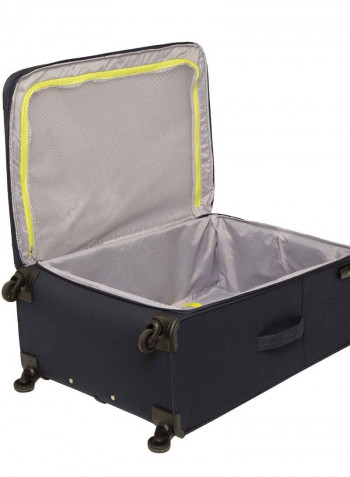 Headline Softside Medium Check in Luggage Trolley Blue
