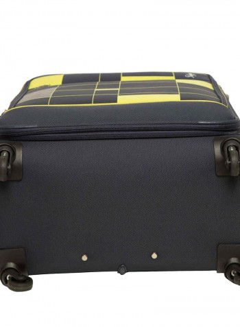 Headline Softside Medium Check in Luggage Trolley Blue