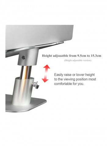 Adjustable Laptop Stand Silver