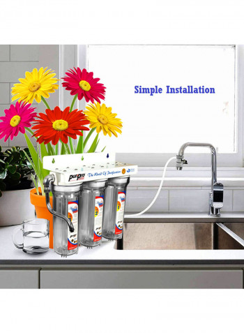 Triple Stage Drinking Water Purifier Clear 36x22x15centimeter