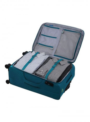 Vybe Rolling Luggage Strolly Cyan Green