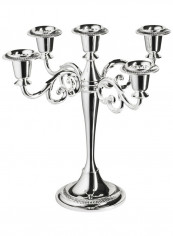 5 Light Gadroon Baroque Silver 26cm