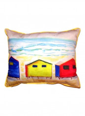 Beach Bungalow Printed Decorative Pillow Multicolour 20x24inch