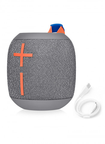 Wonderbooms 2 Wireless Speaker, Deep Bass, 360 ° Surround Sound, Waterproof, Long Battery Life Crushed Ice Grey