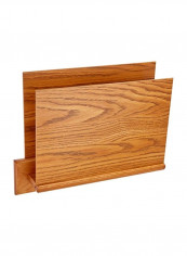 Open-End File Holder Medium Oak 13.5x2x9inch