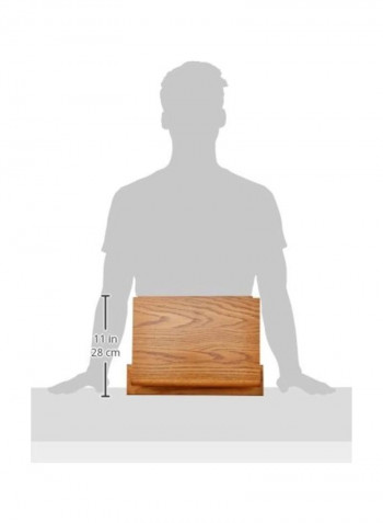 Open-End File Holder Medium Oak 13.5x2x9inch