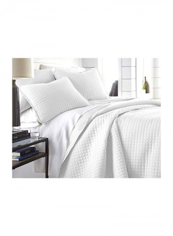 3-Piece Vilano Springs Quilt Set White Full / Queen