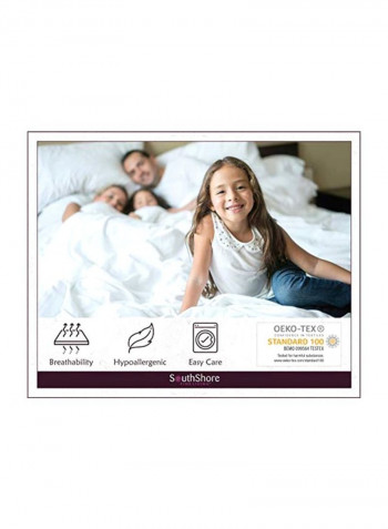 3-Piece Vilano Springs Quilt Set White Full / Queen