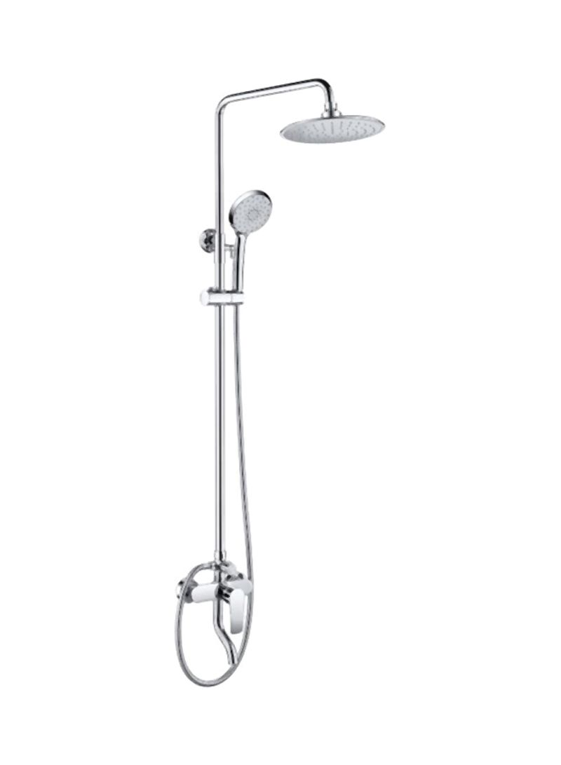 Bathroom Shower Set Silver 81x15x41cm