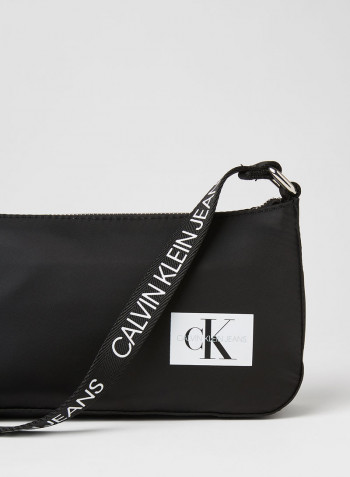 Kids Logo Strap Shoulder Bag Black