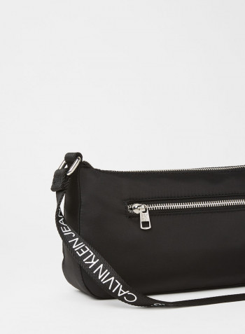 Kids Logo Strap Shoulder Bag Black