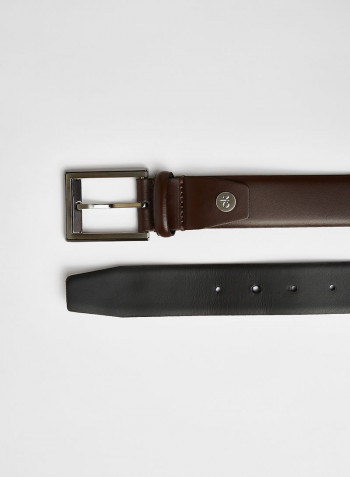 Leather Belt Dark Brown
