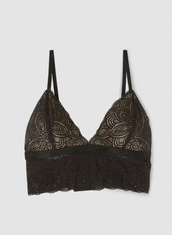 Luna Lace Bralette Black