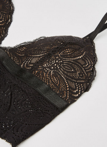 Luna Lace Bralette Black