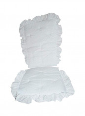 2-Piece Rocking Chair Cushion Pad Set White